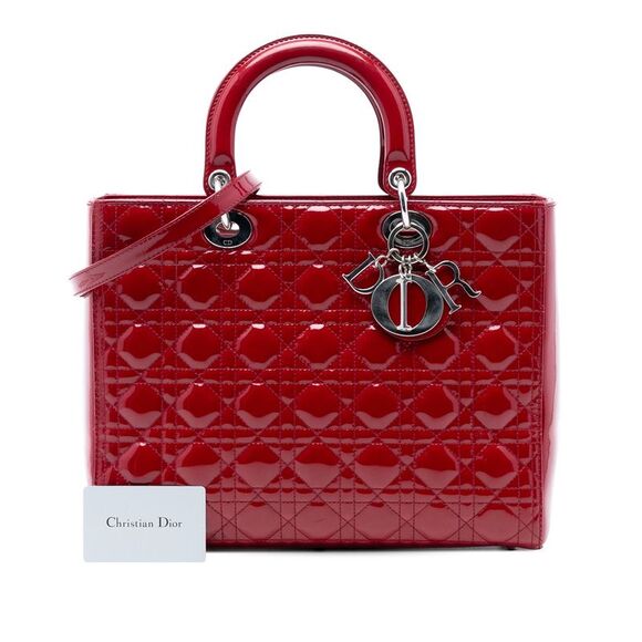 Dior Large Patent Cannage Lady Dior - Picture 8 of 8